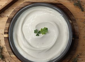 Une photo de 🌿Crème "comme de la Mascarpone" au tofu soyeux (version salée)