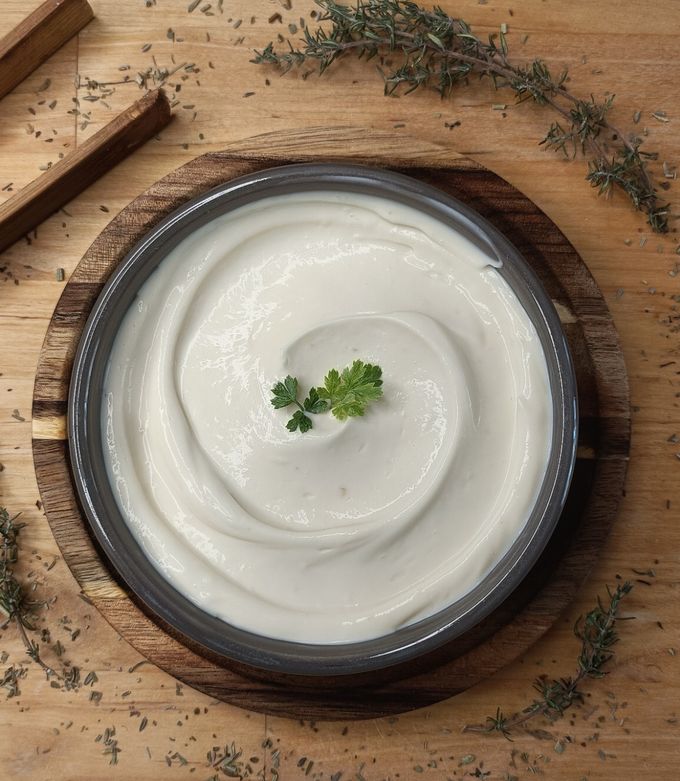 Une photo de 🌿Crème "comme de la Mascarpone" au tofu soyeux (version salée)