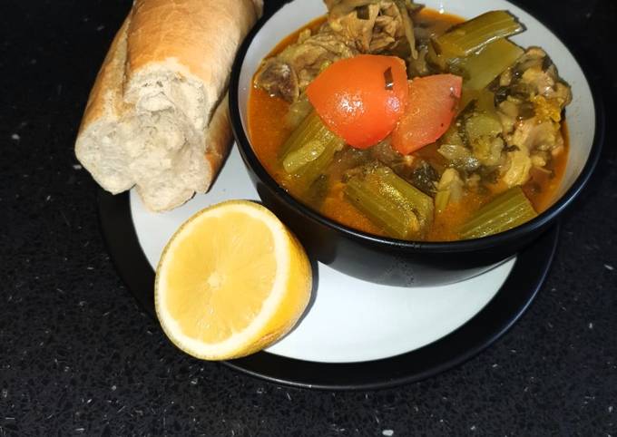 Steps to Make Super Quick Homemade Iranian celery stew 👌