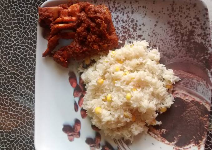 Corn ghee rice recipe main photo