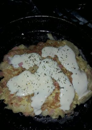 Una foto de Tortilla mixta con jamón