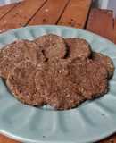 Galletitas de chocolate a base de lentejas fitness