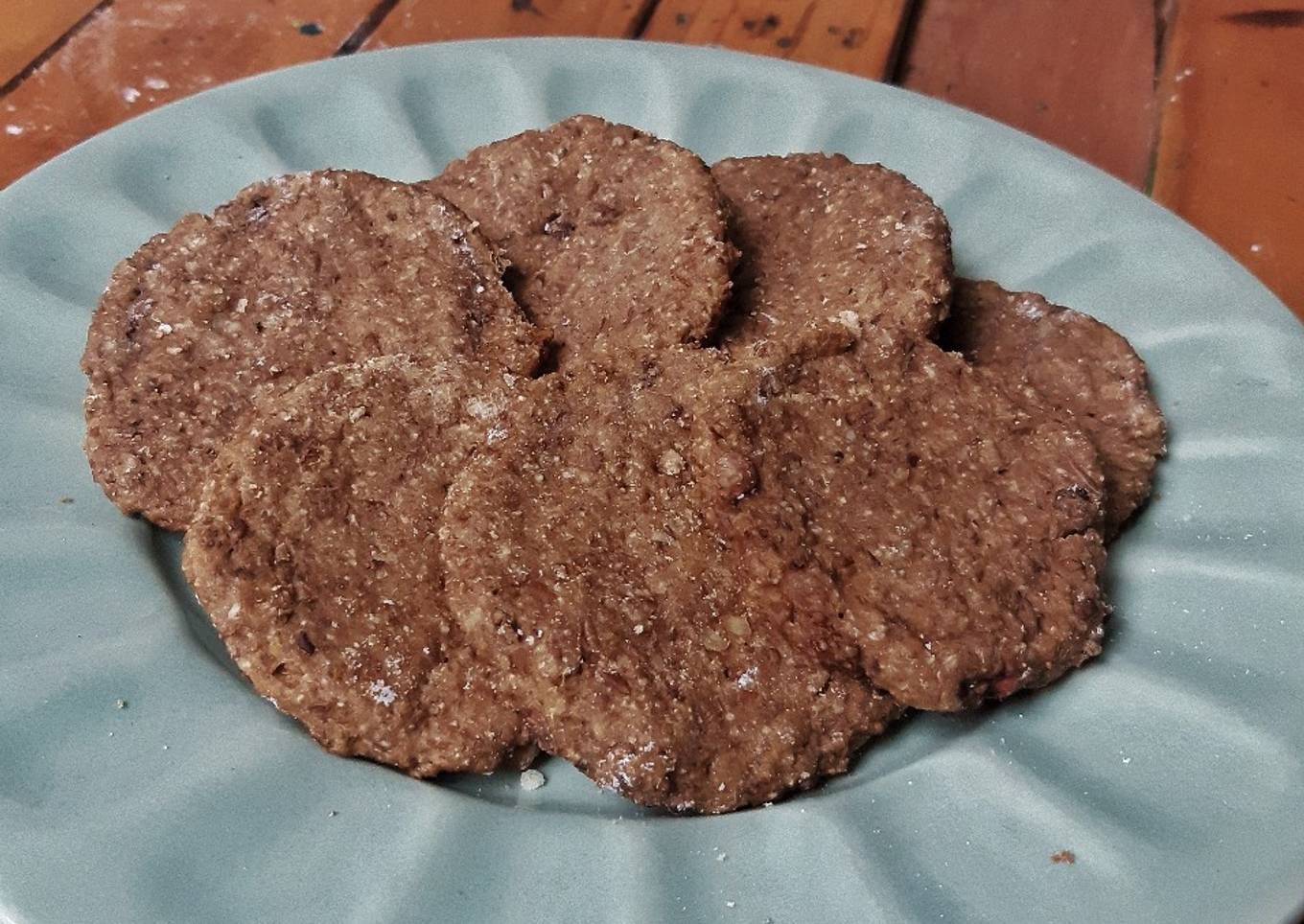 Galletitas de chocolate a base de lentejas fitness