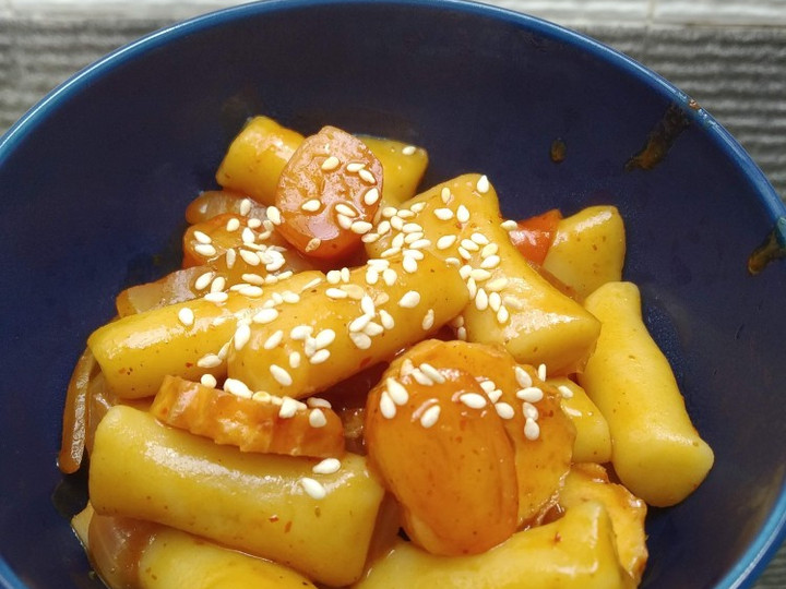 Resep Tteokbokki / topokki homemade Anti Gagal