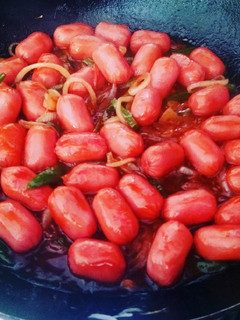 Una foto de Salchichas a la BBQ