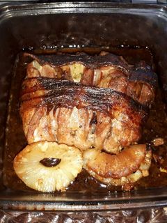 Una foto de Solomillo relleno de bacon y piña