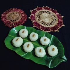A picture of Suji Manda Pitha.