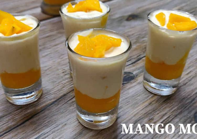 How to Make Speedy Mango Mousse Recipe | Eggless Mango Mousse | How to make Mango Mousse