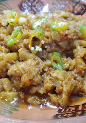 A picture of Shaljam ki bhujia.