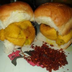 A picture of Vada Pav.