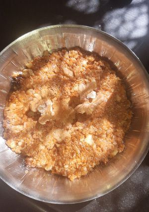 A picture of Akhrot barfi.