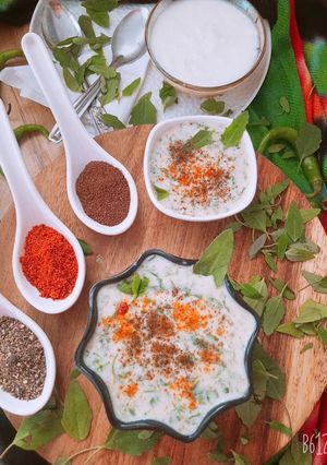 A picture of Bathua Raita.
