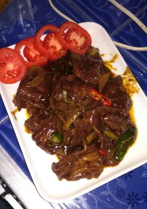 Foto resep Daging sapi lada hitam