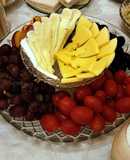 🧀🍒 Tabla de quesos y frutas 🍒🧀 Cereza, Uva, Durazno y Tomatea cherry 😲