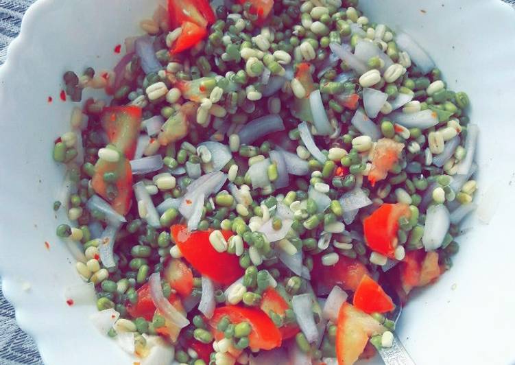 Recipe: Appetizing Moong Sprouts/Salad/ Chaat