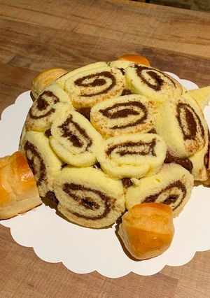Une photo de Le gâteau tortue rigolo