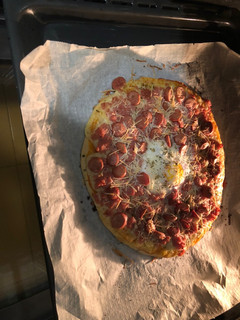 Una foto de Pizza casera