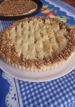 Una foto de Tarta de ricota y dulce de batata