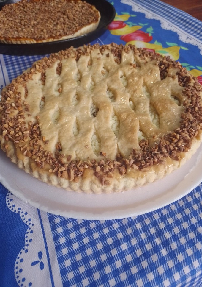 Una foto de Tarta de ricota y dulce de batata