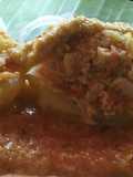 Nawabi Cabbage paneer stuffed aloo with gravy