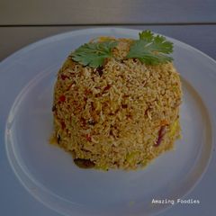 A picture of String Hoppers Kothtu.