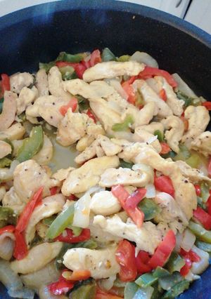 Una foto de Fajitas de pollo