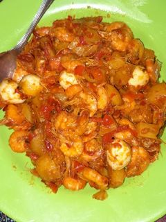 Foto resep Balado udang,kentang dan telur puyuh