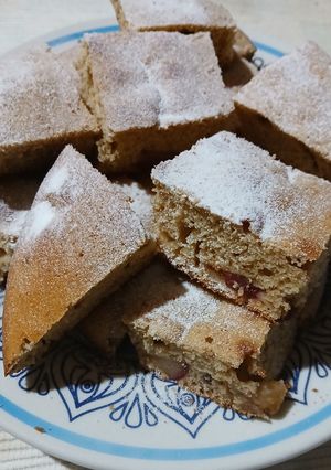 Una foto de ꣑୧ ۠. Budín de naranja y ciruela