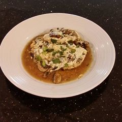 A picture of Chicken Lombardy.