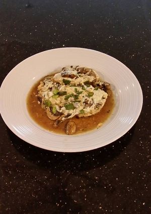 A picture of Chicken Lombardy.