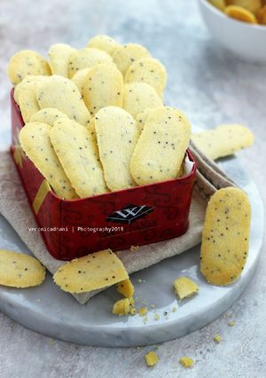 Foto resep Lidah kucing poppy seeds