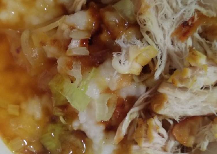 Cara membuat Bubur ayam simple menu masakan harian