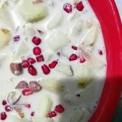 A picture of Fruit custard.