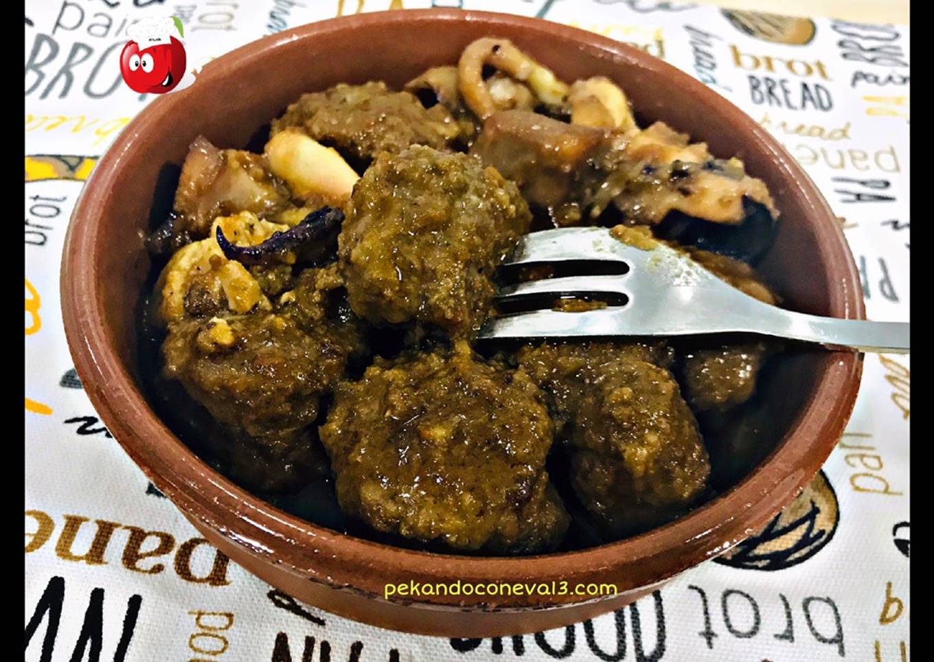 Albóndigas con sepia en crock pot