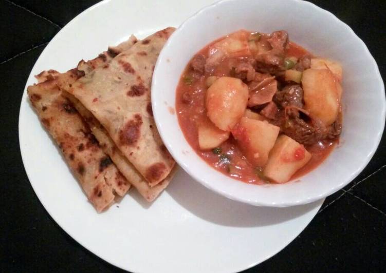 Stewed Beef and Chapati