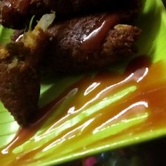A picture of Veg soya seekh kabab.