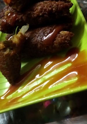A picture of Veg soya seekh kabab.
