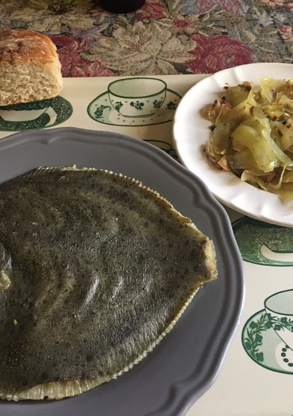 Una foto de Rodaballo al horno