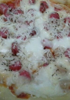 Foto resep Pizza sosis mozarella(teplon)
