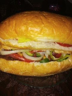 صورة لوصفة برغر دجاج بشهي 😋😋