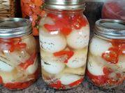 A picture of pickled peppers