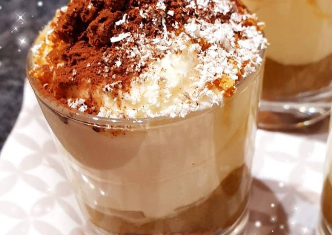 Verrines tiramisu Spéculoos compote rhubarbe #monlivredecuisine