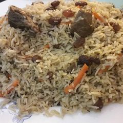 A picture of Kabli pulao.