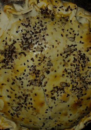 Una foto de Tarta de acelga con atún
