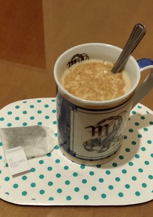 Φωτογραφία της συνταγής Μαύρο τσάι latte με άρωμα τριαντάφυλλο
