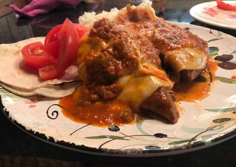 Simple Way to Prepare Any-night-of-the-week Mexican/salsa cube steak