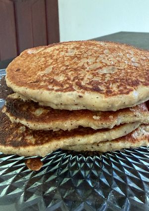 Una foto de Pancakes de avena y banana (sin huevo)