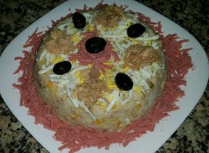 صورة لوصفة كيكة الأرز والخضار الصيفية