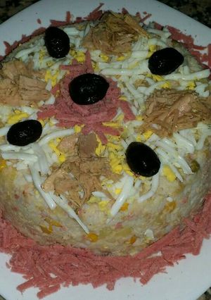 صورة لوصفة كيكة الأرز والخضار الصيفية