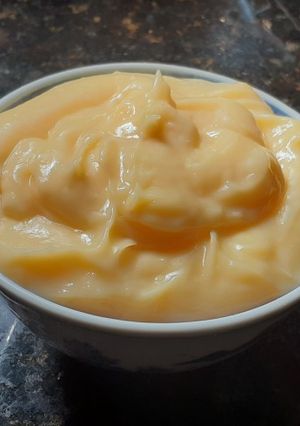 Una foto de Crema pastelera cremosa